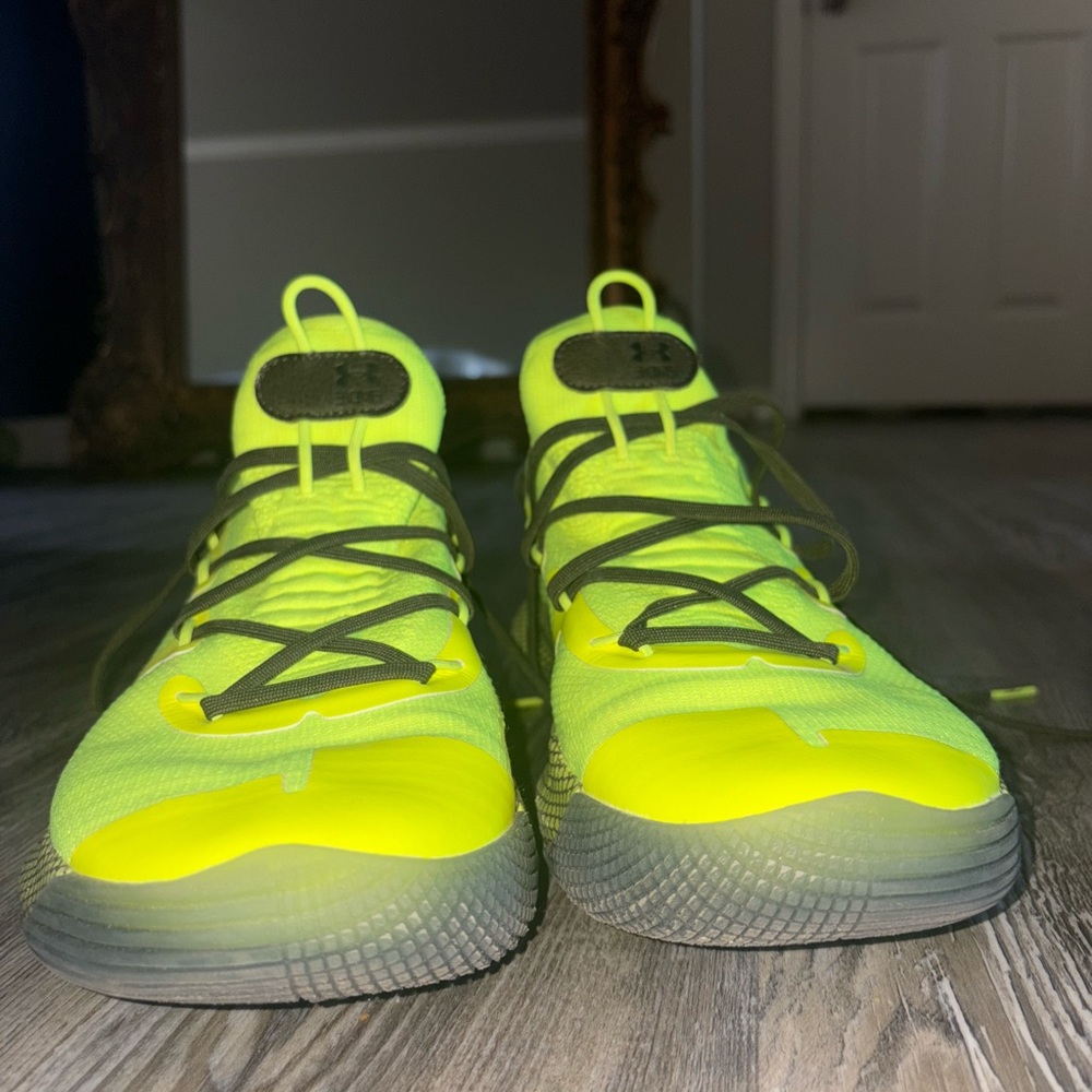 Neon Yellow Athletic Sneakers - Men's Running Shoes